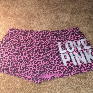 pink pj shorts